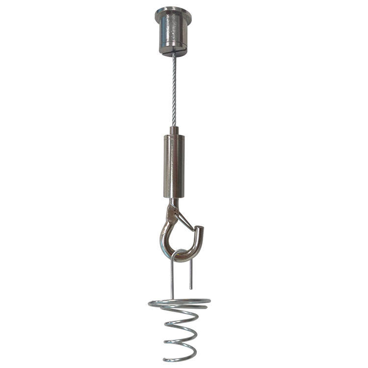 Stainless Steel Wire Sling Sets Adjustable Wire Gripper Ceiling Coupler Cable Suspension Kit Track Light