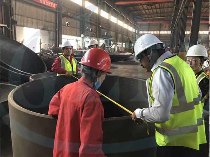 SS304 Rolled Steel Cylinders Stainless Steel Plate Rolling For Chemical Industry