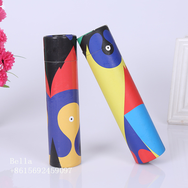 Cardboard Cylinder Paper Box Packaging Round / Customized Shape 350g
