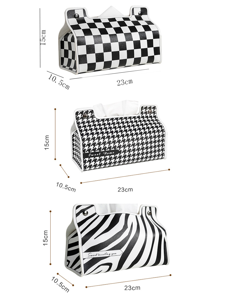 Portable Luxury Fold Washable Leather Napkin Holder for Home Restaurant and Banquet