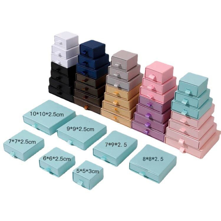 Custom Logo Printed Bow Tie Lid and Base Cardboard Paper Packaging Gift Box, Foam Insert Earrings Necklace Jewelry Box