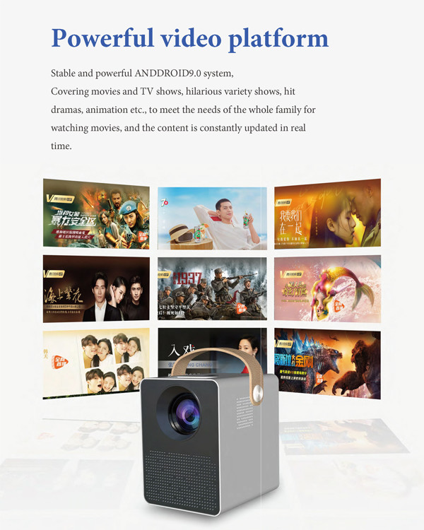 Interactive Mini HDMI 1080P HD Projector Fashion Full Hd Mini Projector 100 Inch