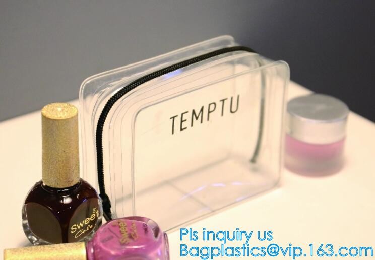 Travel Portable PVC Transparent Waterproof Cosmetic Bag Women Makeup Toiletry Bags, PVC Cosmetic Pouch, PVC Makeup Bag,