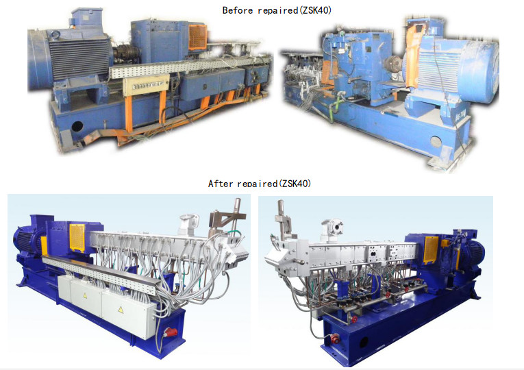 Double Screw Extruder Repair Coperion ZSK40 Gearboxes Use 32 - 60 L / D