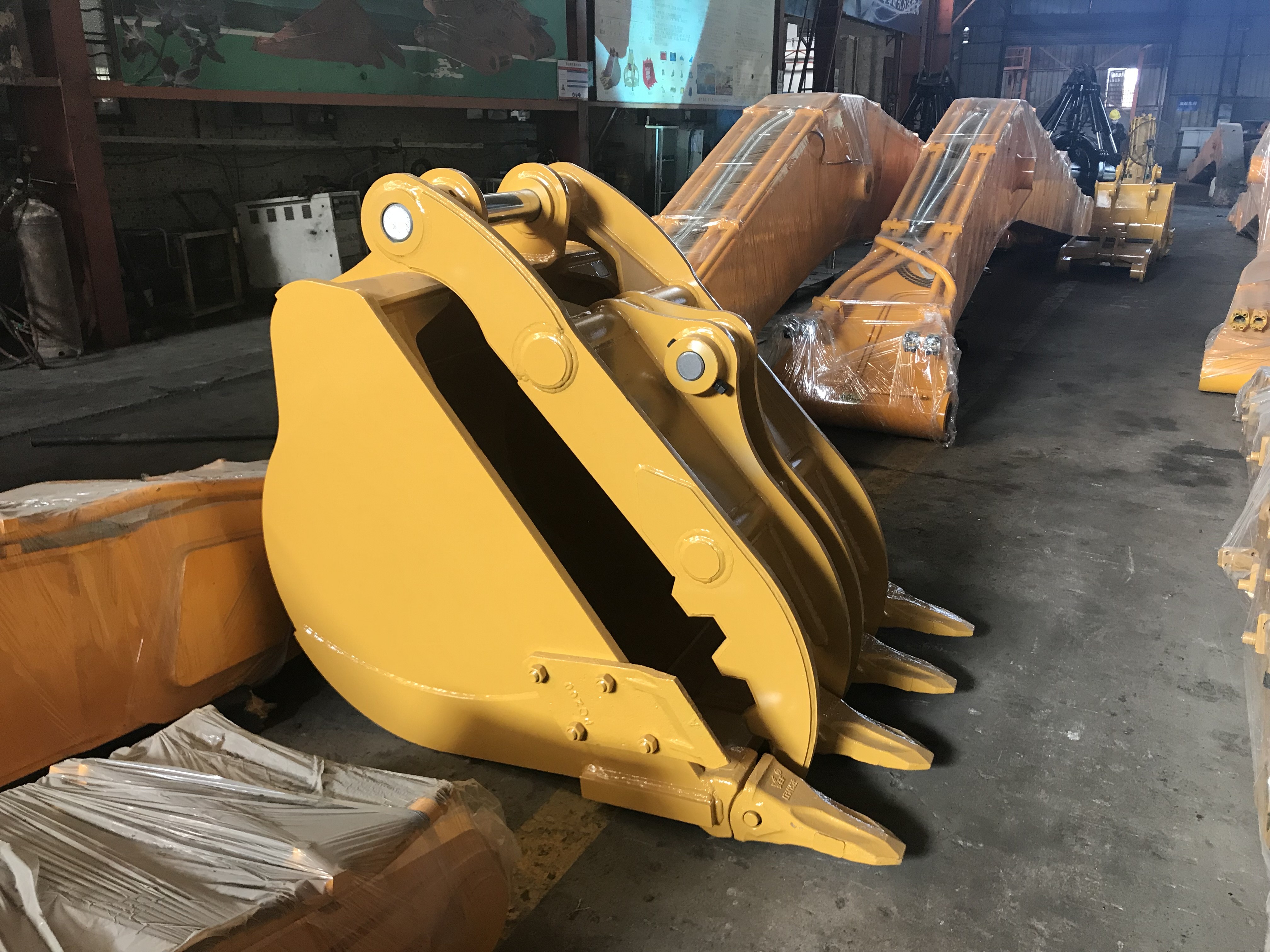 A Check Valve Qc Process Mini Hydraulic Excavator Thumb Bucket For Mini Excavators SOLAR 55WV