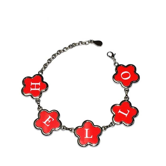 Various Shaped Sublimation Bracelet Blanks For Heat Transfer Photos Printing Customized