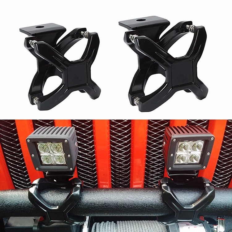 2-3 inch Stainless steel screw Led Light bar brackets Tube X - Clamp for Off-road vehicle SUV,Truck,JEEP