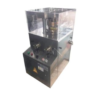 Tablet pill press machine single press automatic rotation