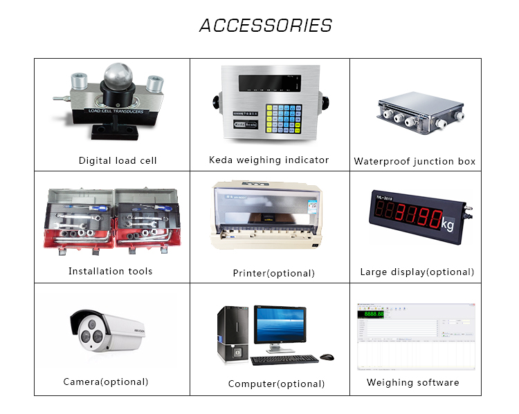 Pitless 10kg accuracy 80 ton electronic digital truck weight scale