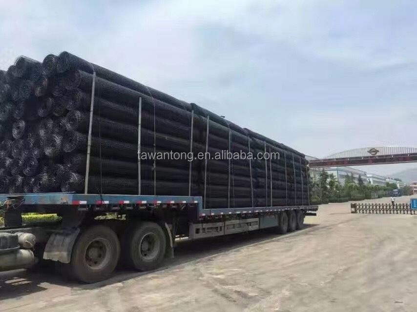 Directly Supply 1-6m Width Biaxial Plastic Geogrid for Coal Mine Road Railway Highway