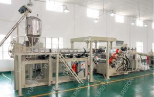 Automatic Sheet Extruder Production Line With PET Non - Crystallization Extruding System