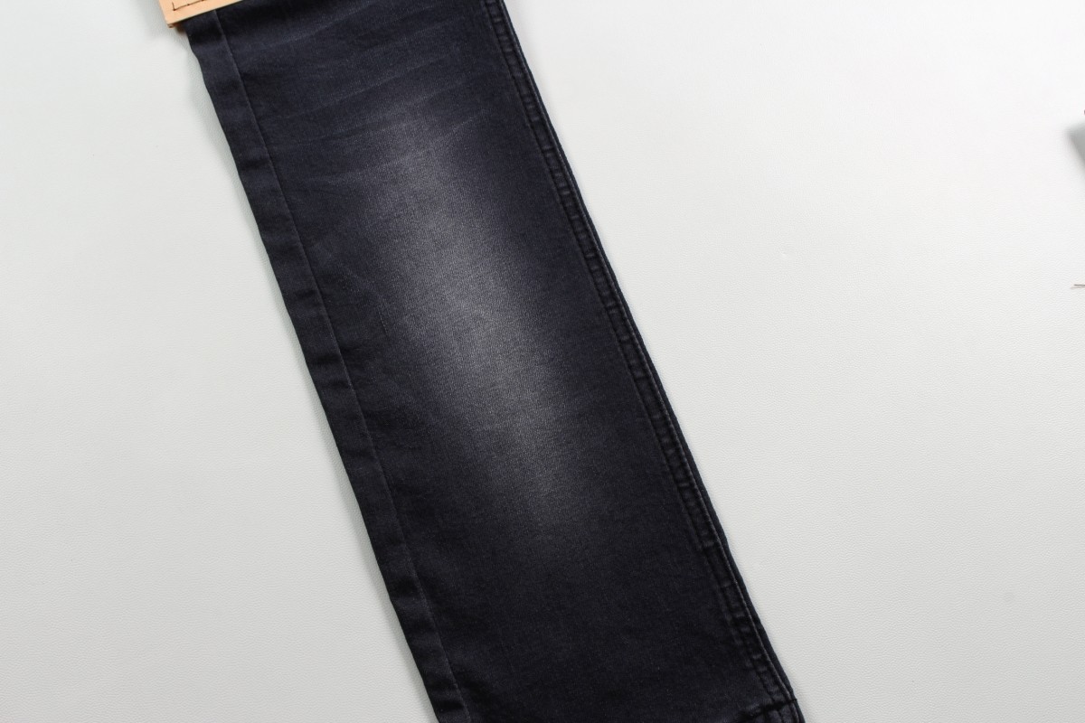 Wholesale and high quality 9.4 oz dark gray stretch jeans denim fabric