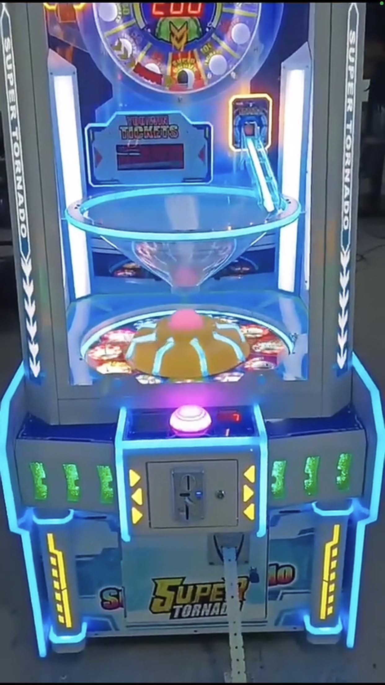 Super Tornadic Slot Machine Ticket Redemption For Entertainment Center