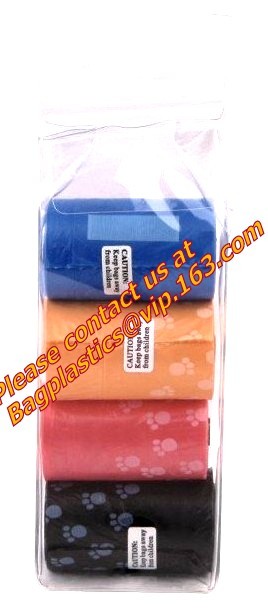 High Quality Eco-friendly Degradable Fashion With Printing Doggy Pet Dog Waste Poop Bags, Eco friendly pet dog waste poo