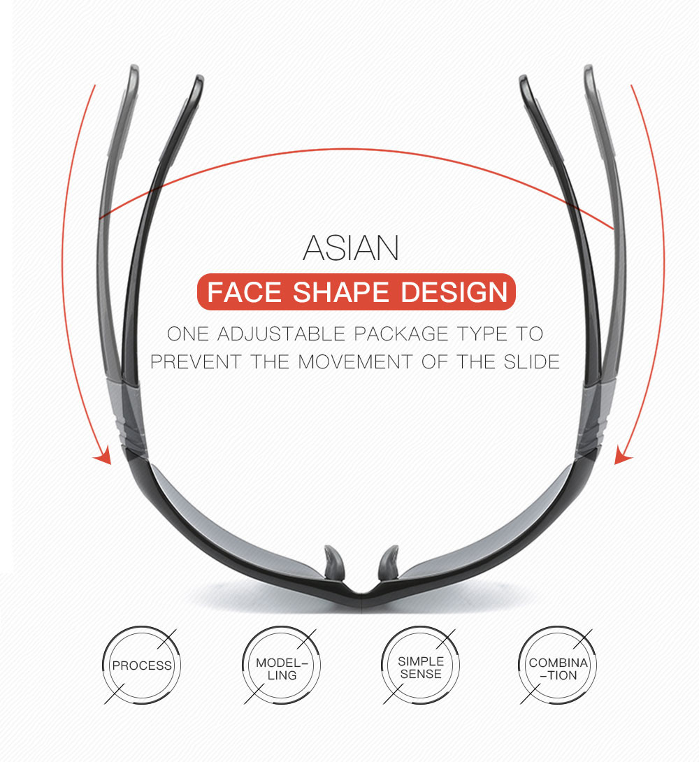 Cycling Running Sports Polarized Sunglasses Rectangle Half Rim Women Men