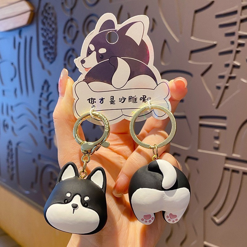 Customized Non Toxic Cartoon Keychain For Kids Party Favors Handbag Car Key Charms