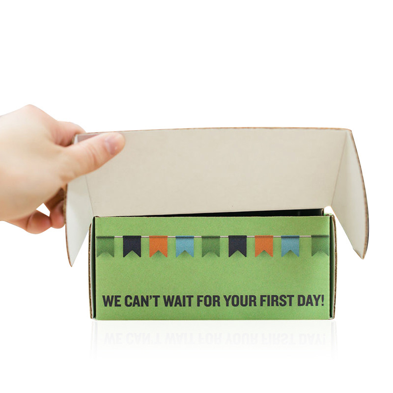 Offset Printing Cardboard Flat Pack Boxes CCNB Grey Cardboard Ear Lock