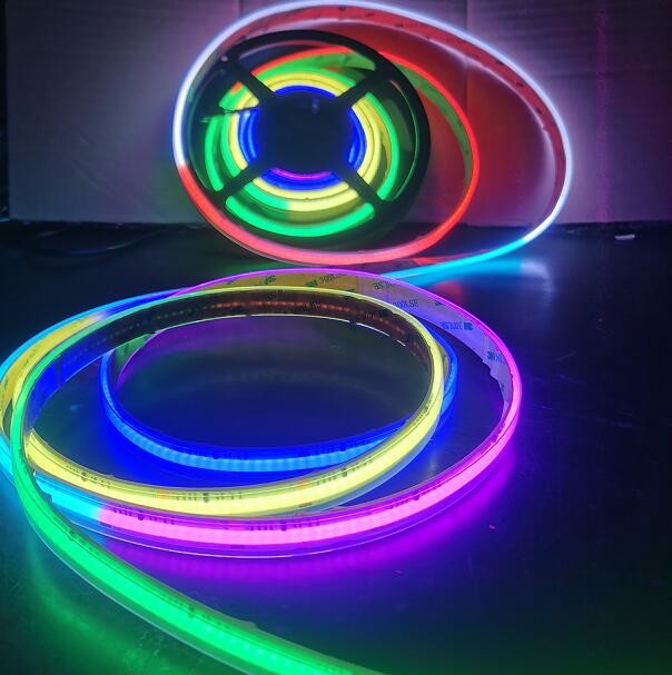 Dimmable 10mm led strips lighting flex 24v dim cob led strip ribbon lights 480 bulbs per meter tape