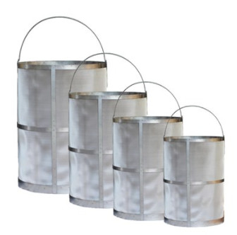 Cylindrical Metal Sintering Wedge Wire Strainer Filtration To Purify Sieve Residue