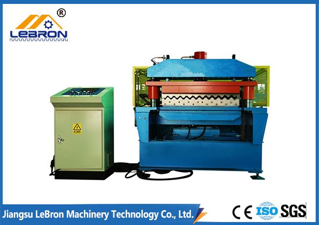 New blue color corrugated roof sheet roll forming machine / corrugated roof roll forming machine
