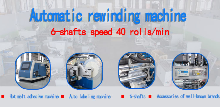 Full Automatic Stretch Aluminium Foil Rewinding Machine with Wood Packaging Material