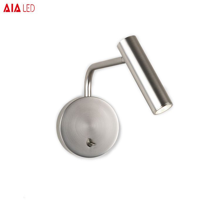 Surface mounted gold led headboard wall light/led bed reading light/led bedside reading wall light