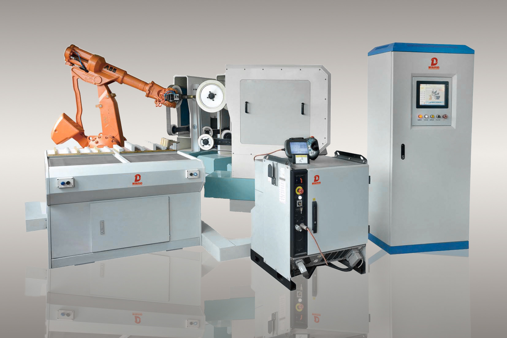 Door Handles ABB Robot Robotic Grinding Polishing Machine