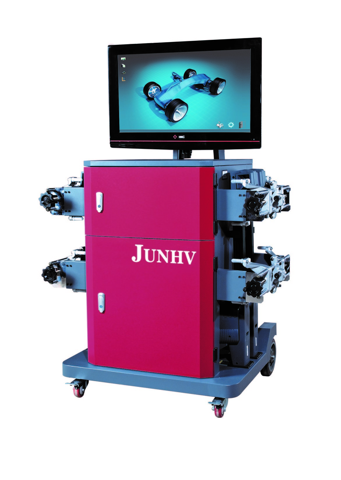 Multi Vehicle CCD Wheel Alignment Customized Voltage Caster Real Time Adjustment