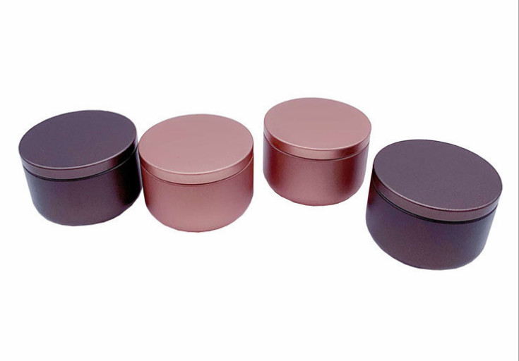 Small Round 500g Tea Tin Boxes 4 Color Offset Printing