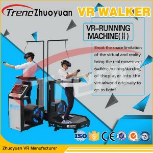 China Multiplayer Video Game Virtual Reality Treadmill , Airport Motion 9D Movie Theater on sale