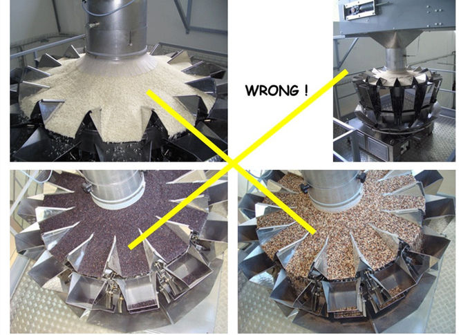 1000 Gram 10 Head Automatic Multihead Weigher with Central Tank Storage