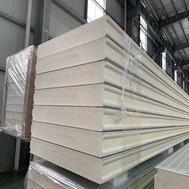 Thermal Insulation 50mm PU Sandwich Panel White Fireproof Cold Room Panel