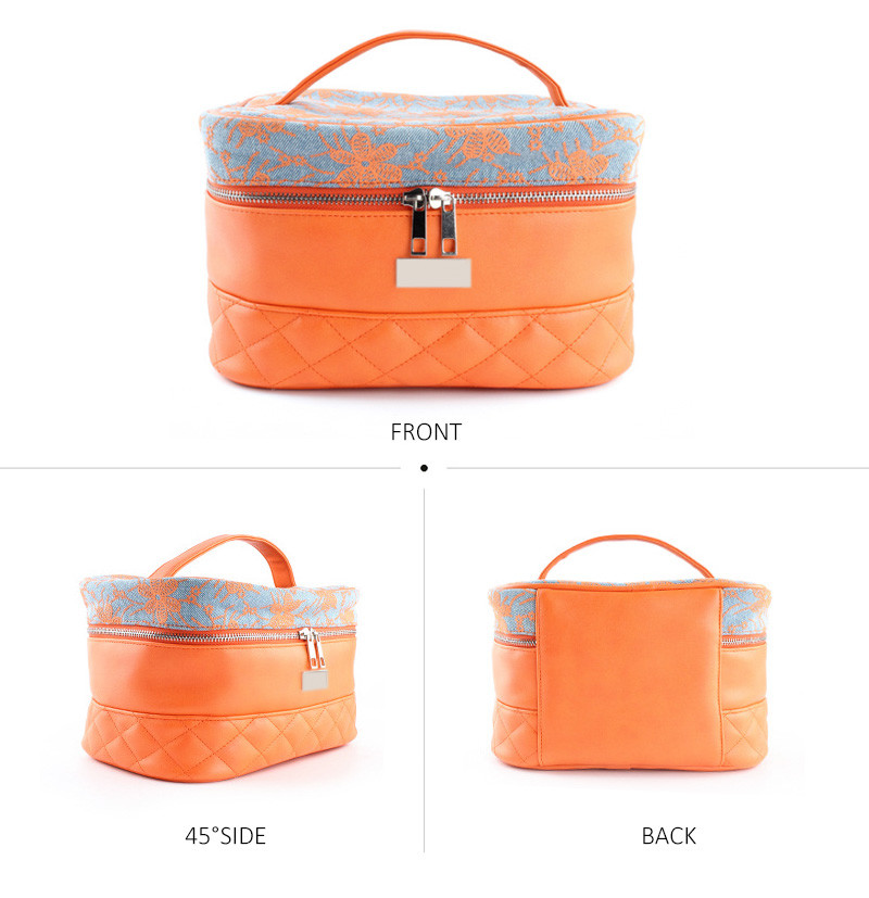 Wash Large Women PU 3 Pieces Travel Cosmetic Bag Set