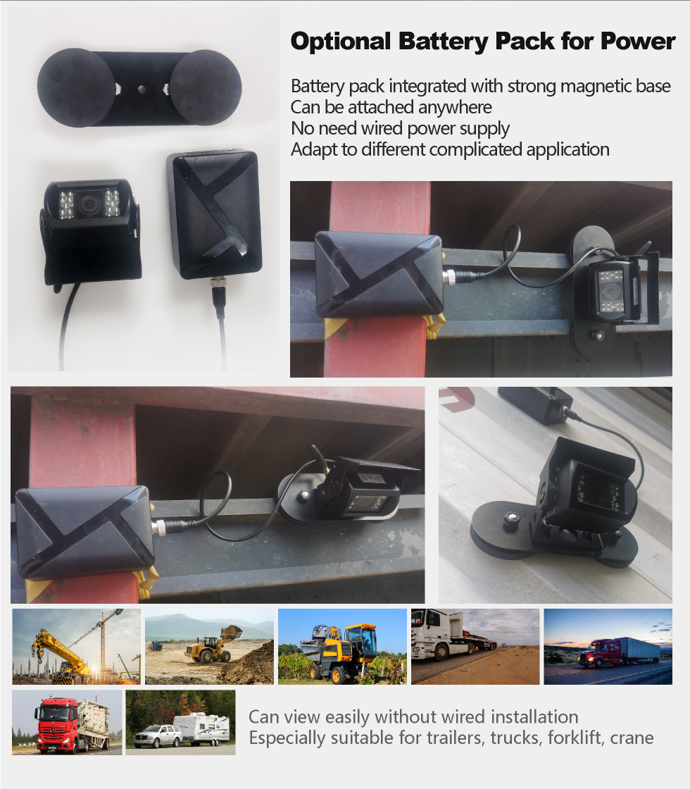 7 Inch Full View IPS HD MDVR Monitor Supporting 2CH 4CH Video Recording