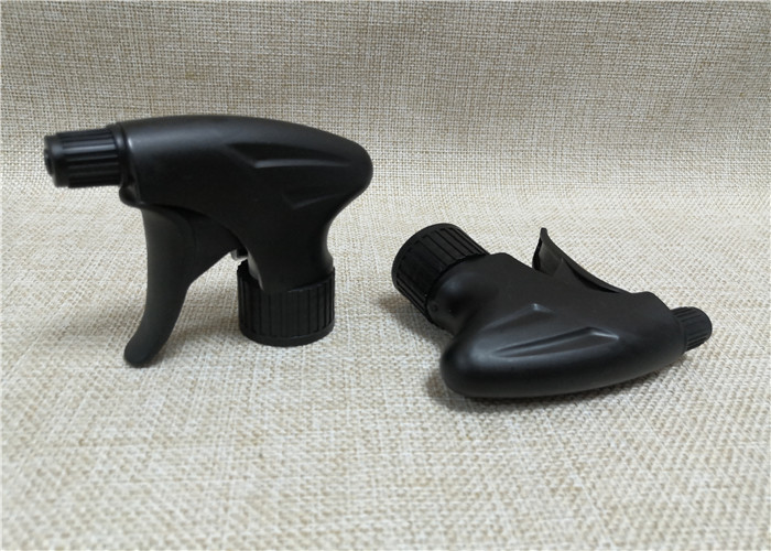 Pure Black Plastic Trigger Sprayer Customized Tube Length 316SS Spring