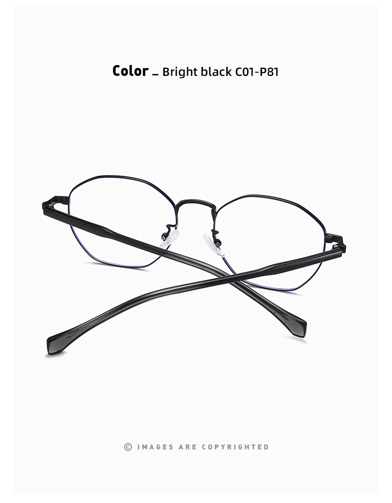 145 Millimeter Acetate Metal Glasses Frame Computer Blue Light Blocking