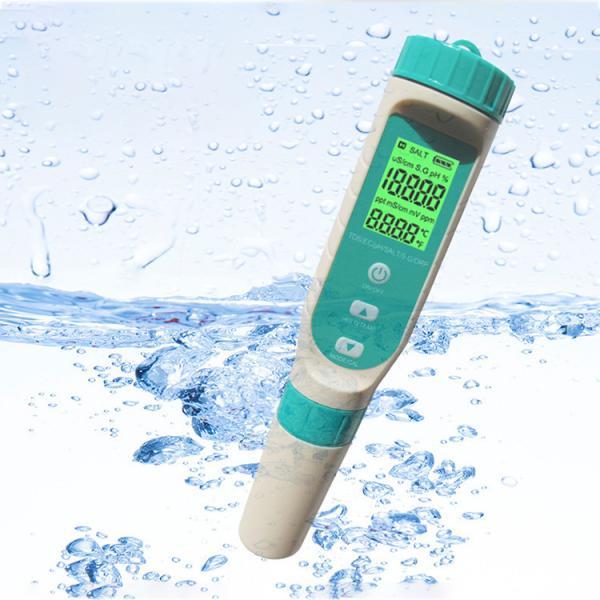 1PPM 1MV 1US/CM 0.01PH Newest 7 in 1 Digital pH Tester for Multi Parameter