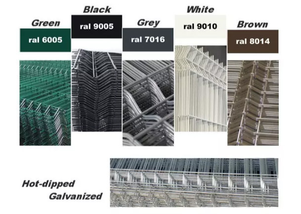 Heat Treated Road SHS Pvc Coated Welded Wire Fencing