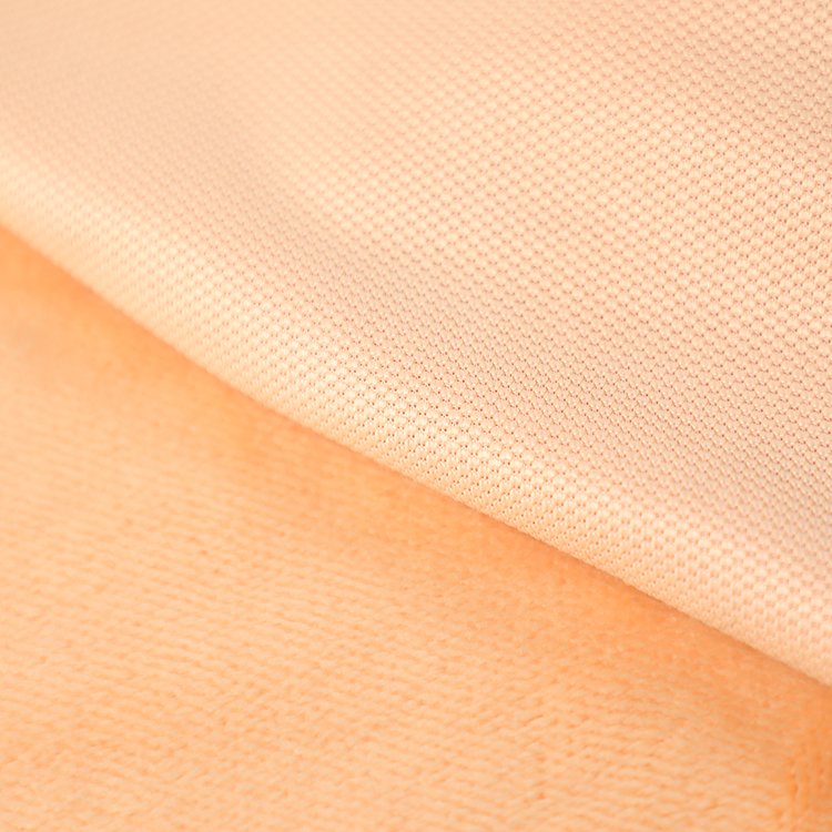 Solid Orange Single Side Shu Velveteen Fabric 150gsm Short Plush For Pillowslip Sofa Cover
