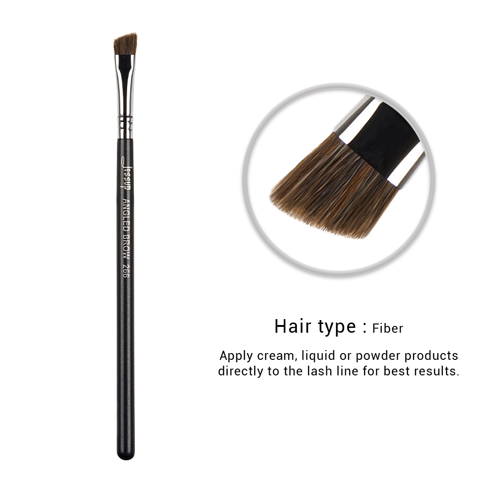 Firm Edge Angled Synthetic Makeup Brushes Set For Define Eyebrows