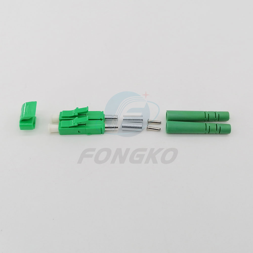 OEM Lc Fiber Optical Connector Kit Single Mode Duplex 3.0mm APC Fiber Optic Connector