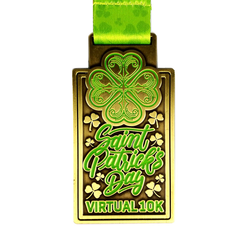 St Patricks Running Medal
