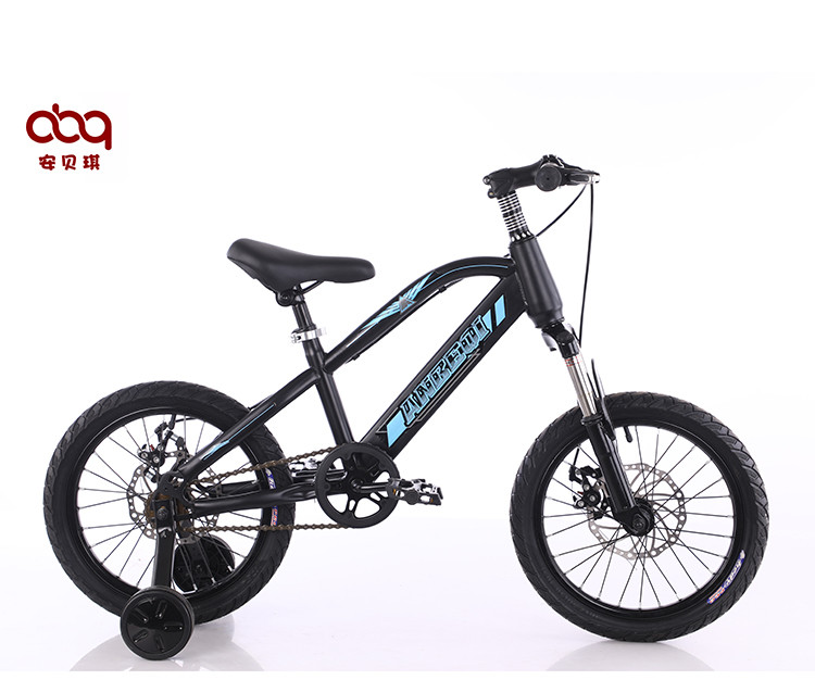 Blue 4 Wheel Lightweight Childrens Bikes 20 Inch OEM ODM