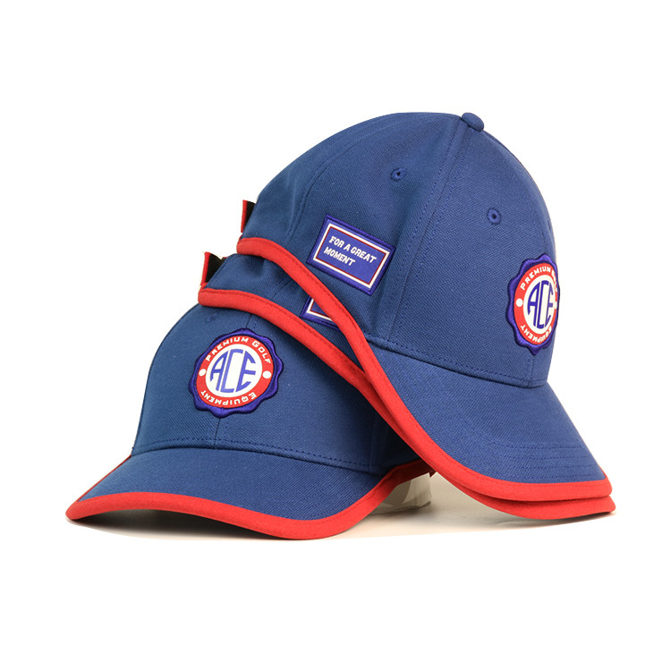 Casual Adjustable Cotton Male Blue 5 Panel Baseball Cap