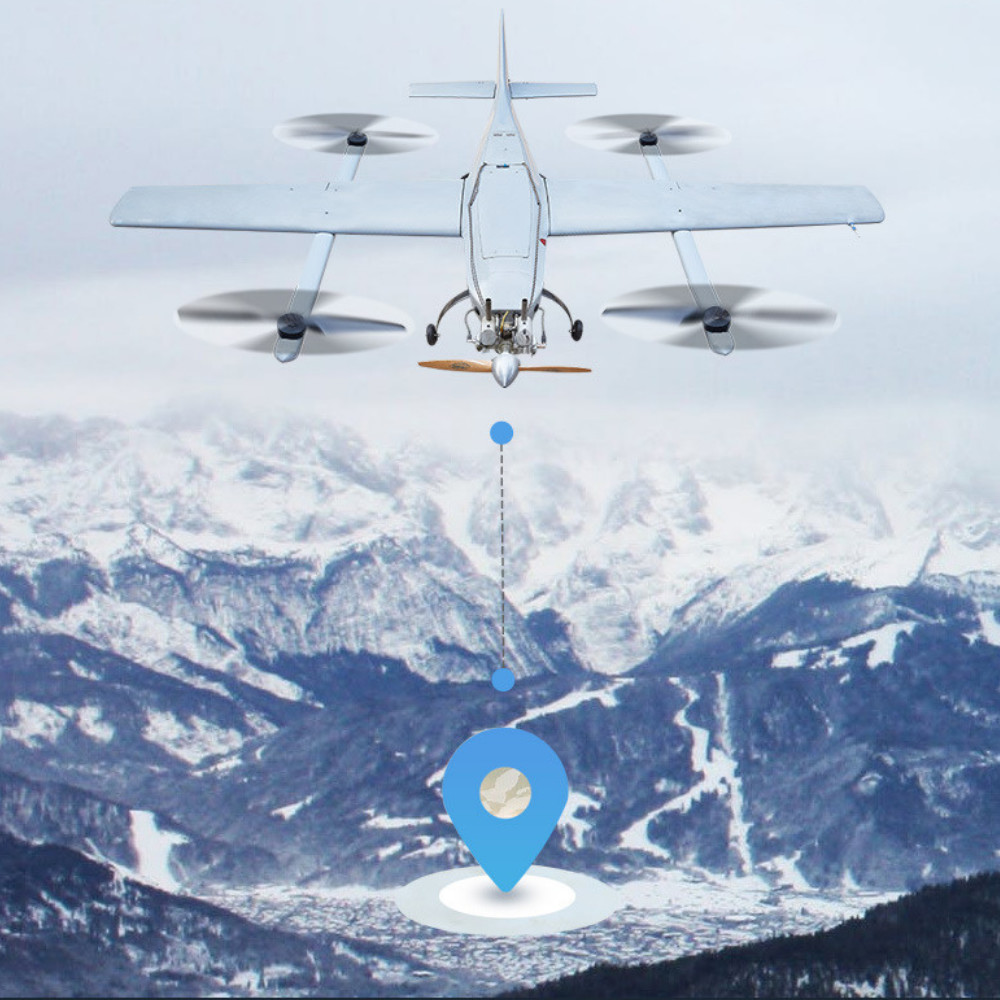 Fixed Wing VTOL Surveillance Drone 640x512 30X Tracking Oil Driven HX4HFW325