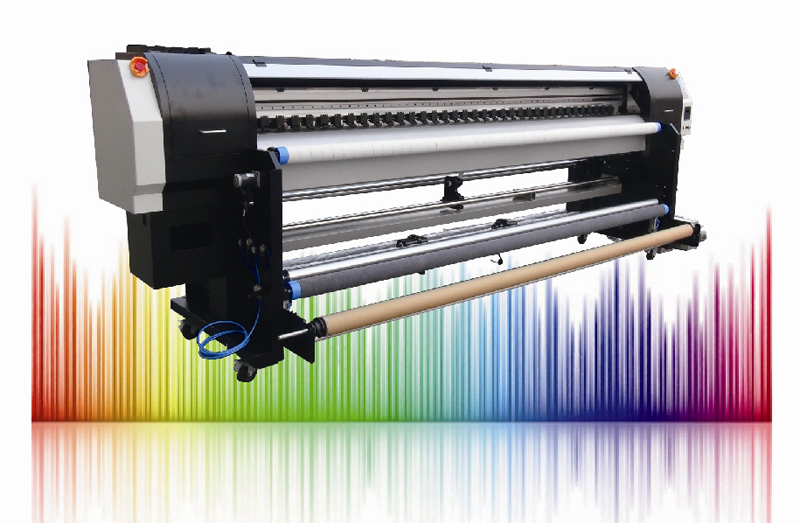 Wide format uv roll to roll printer for all soft materials KUR-3202