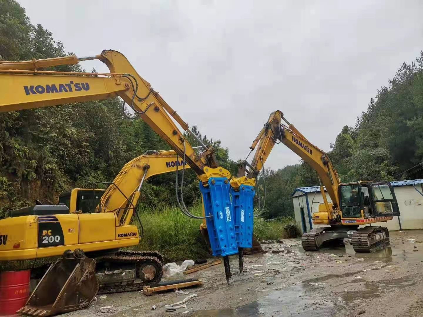 General 15 Ton Excavator Hydraulic Vibro Hammer Rock Breaker