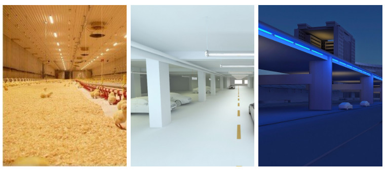 High Lumen White LED Tri - Proof Light , Waterproof Led Linear Tube Lights