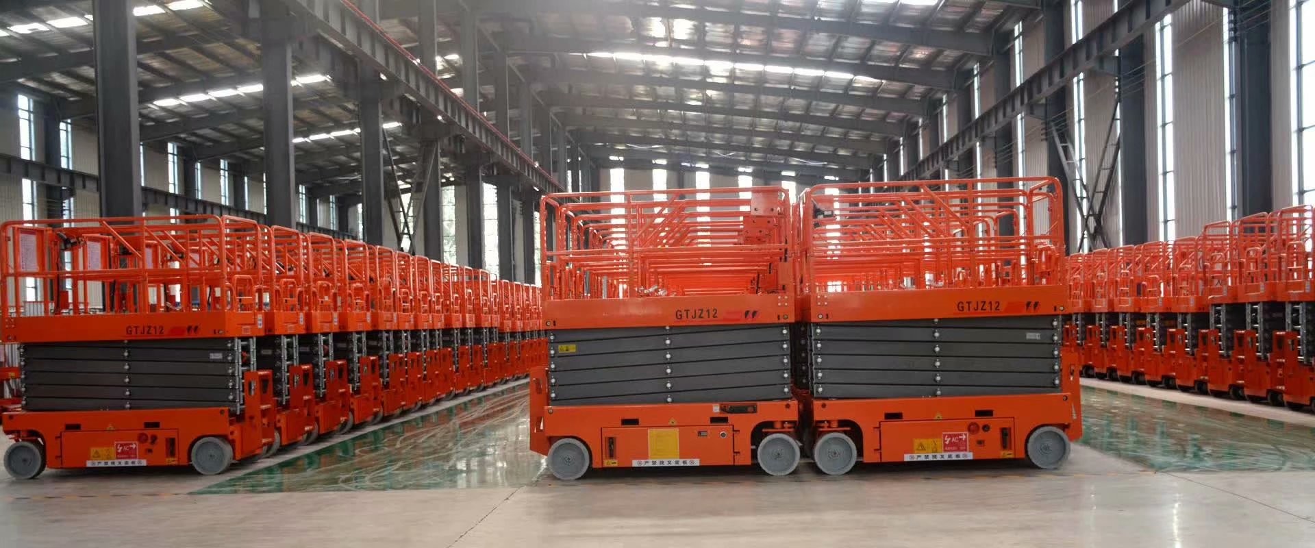 6m Electric Mini Scissor Lift Self Propelled Elevating Work Platforms CE ISO9001 SGS