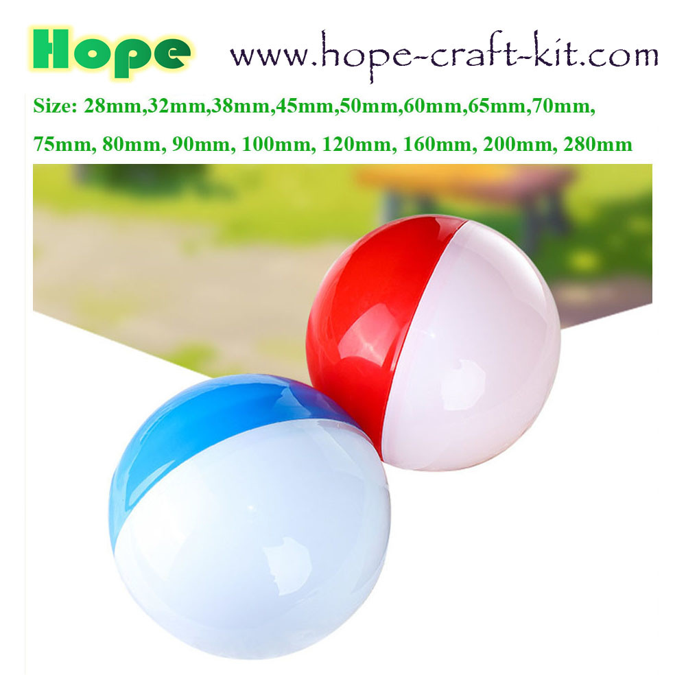 Various Size Mixed Colors Gachapon Eggs surprise Gacha Balls Capsule Eggs can be filled with small toys as fun toys